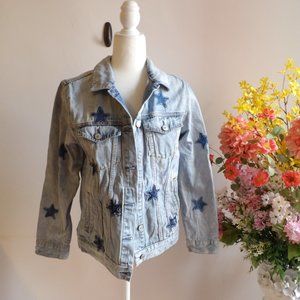 Rails Jean Denim Jacket Stars Size Small